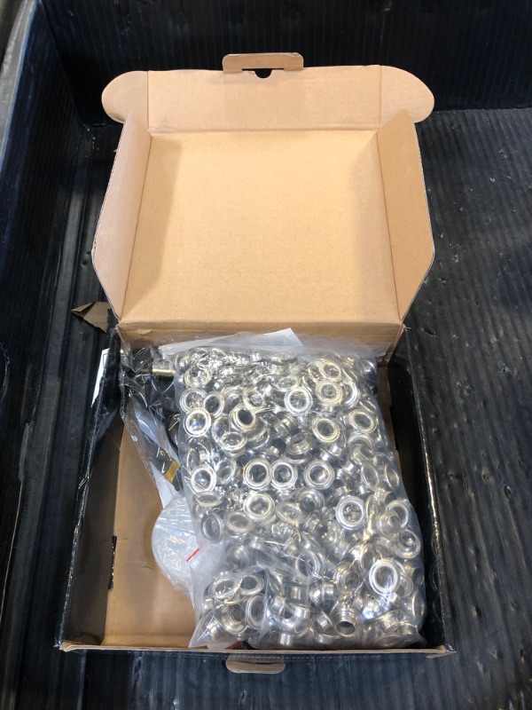 Photo 1 of HAPDEN Grommet Tool Kit, 3/8 inch Handheld Eyelet Kit Manual Grommet Press Machine with 500 pcs 10 mm Grommets