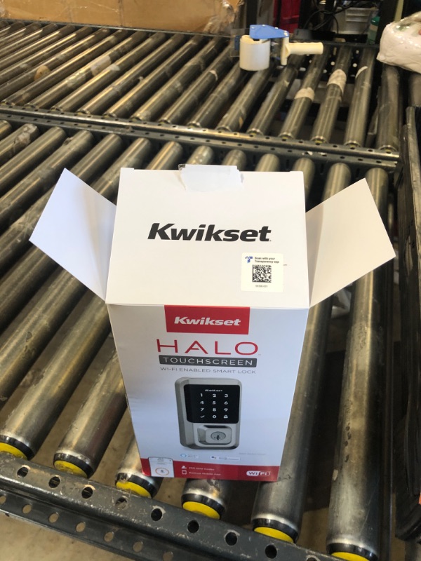 Photo 1 of Kwikset Halo Wi-Fi Smart Lock, Keyless Entry Door Deadbolt, Geofence Auto-Unlock, Grade AAA Certified, No Hub Easy Install, Satin Nickel Lifetime Finish Warranty, Touchscreen