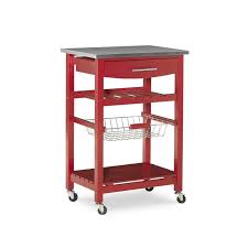 Photo 1 of Linon Brooks Kitchen Cart Red