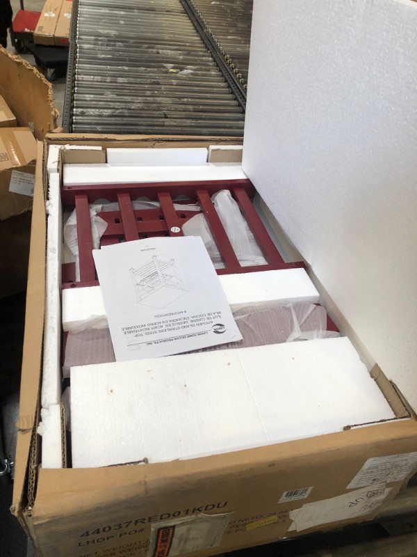 Photo 1 of Linon Brooks Kitchen Cart Red