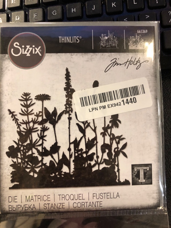 Photo 1 of Sizzix Thinlits Die Flower Field by Tim Holtz, 665369, Multicolor