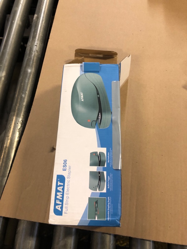 Photo 1 of Electric Stapler for Desk, Automatic Stapler Desktop, Office Staplers Electric, AC or Battery Powered Staplers Heavy Duty Office Use, with Reload Reminder & Release Button, 25 Sheets Capacity, Green