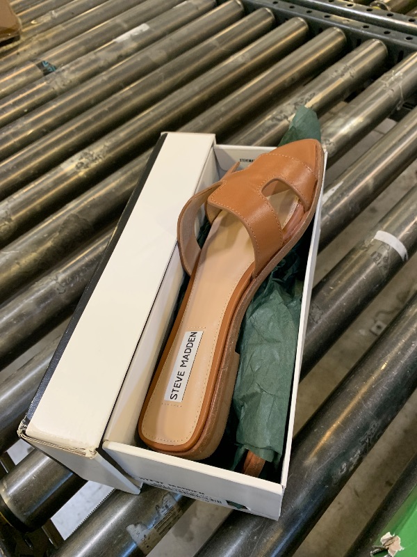Photo 1 of Steve Madden Women's Hadyn Sandal, Cognac Leather, 7