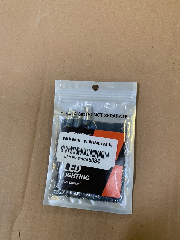 Photo 1 of SEALIGHT 194 LED Bulb 6000K White, License Plate Light, Dome Light, T10 168 2825 W5W 3030 Bright Chips Wedge for Replacement Light Bulb, Map Trunk Door Courtesy Dash LED Light Bulb,Pack of 10