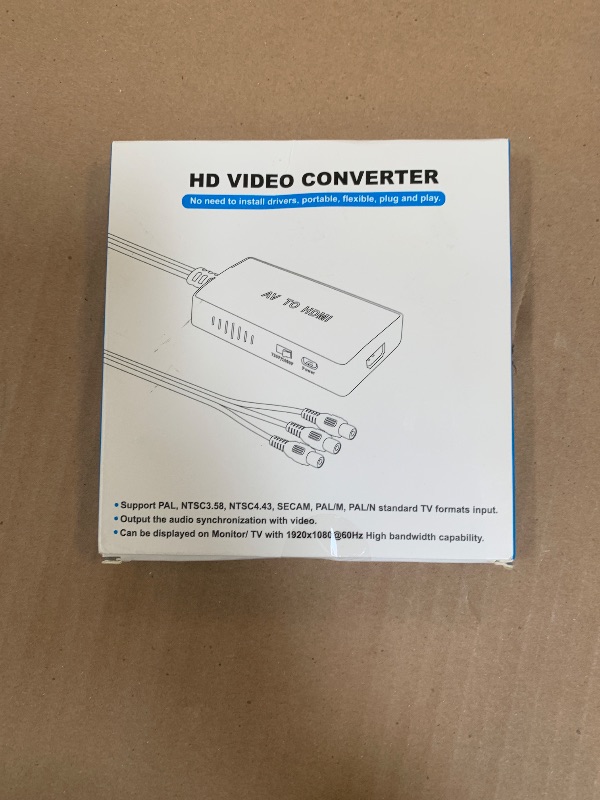 Photo 1 of Tengchi RCA to HDMI Converter, Composite to HDMI Adapter Support 1080P PAL/NTSC Compatible with PS one, PS2, PS3, STB, Xbox, VHS, VCR, Blue-Ray DVD Players