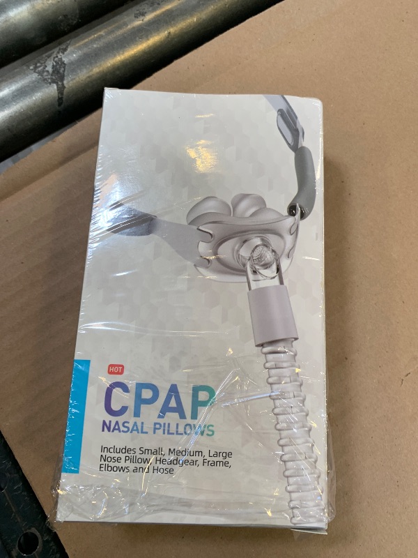 Photo 1 of Cushion-Flex TM Nasal CPAP Mask Sleep Apnea - CPAP Nasal Pillows - Includes Headgear, Frame, Elbows and Soft Sleeve - Reusable CPAP Supplies