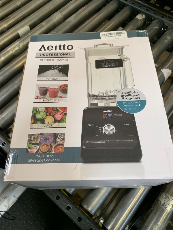 Photo 1 of Aeitto Blender, Blenders for Kitchen with 1500-Watt Motor, 68 Oz Large Capacity, Professional Countertop Blenders for Ice Crush, Frozen Drinks, Silver