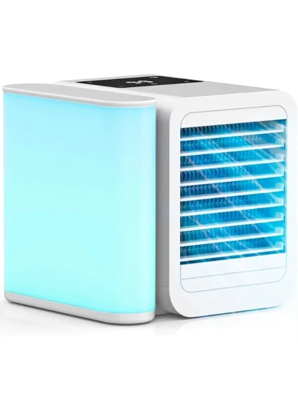 Photo 1 of PORTABLE AIR CONDITIONERS COOLED FAN: WITH 7 COLORS, MH01RB - WHITE
