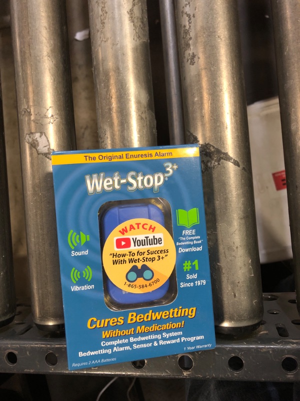 Photo 1 of Wet-Stop 3 Blue Bedwetting Enuresis Alarm with Loud Sound and Strong Vibration for Boys or Girls, Proven Solution for Bedwetters