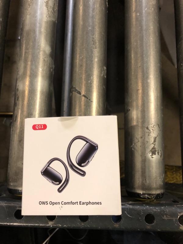 Photo 1 of NEOQOQO Open Ear Headphones, 0.28oz Lightweight Next-Gen Bluetooth 5.4 Air Conduction Wireless Earbuds w/Extra Bass, 48H Playtime, 3 EQ Modes, ENC Mic, IPX5, Snug Fit for Workout Running Beige