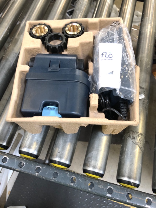 Photo 1 of Moen Flo Smart Water Monitor and Automatic Shutoff Sensor, Wi-Fi Connected Water Leak Detector for 1-Inch Diameter Pipe, 900-006