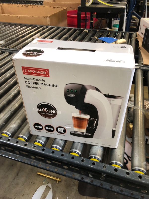 Photo 1 of Warriors1 Single Serve Coffee Maker for Keurig K Cup, Espresso Machine for Nespresso Original, Dolce Gusto Pods, Ground Coffee, Cappuccino & Latte Coffee Machine, 20 Bar Espresso Maker, 3 Brew Sizes