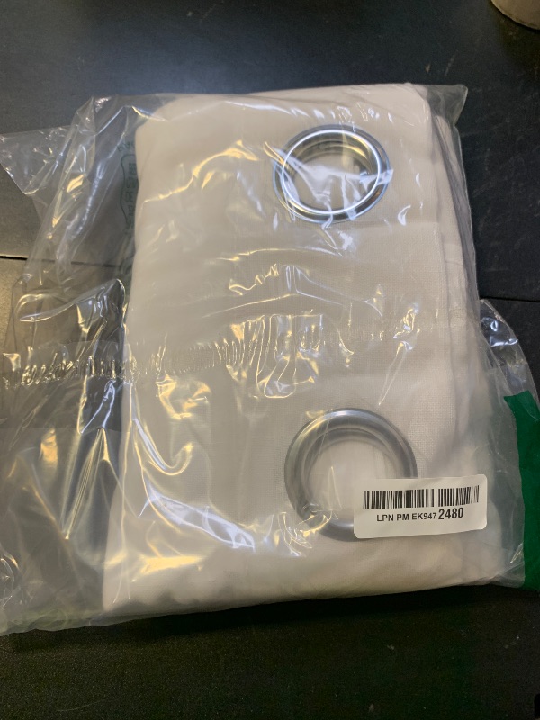 Photo 1 of NICETOWN White Linen Sheer 90 inch Curtains for Living Room, Grommet Semi Sheer Window Treatment Linen Blend Privacy with Light Filtering Drapes for Farmhouse/Cottage, W36 x L90, 2 Panels