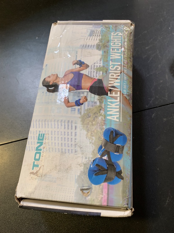 Photo 1 of Tone Fitness Ankle/Wrist Weights, 2.5 lbs- Blue