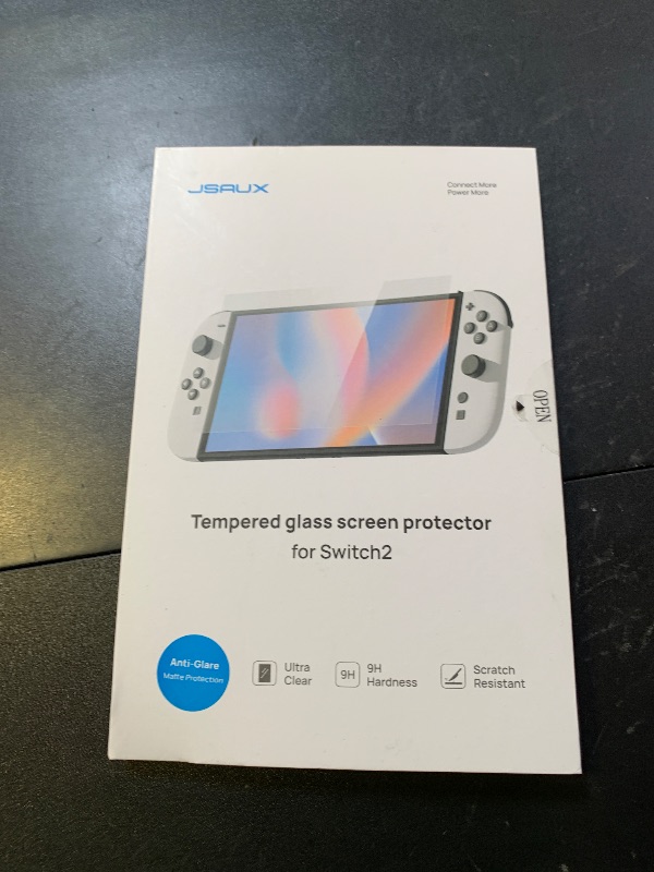Photo 1 of JSAUX 2-Pack Anti-Glare Screen Protector for Nintendo Switch 2, Matte Tempered Glass Protector Easy to Install with Guiding Frame 9H Hardness Scratch Resistant Accessories for Switch2