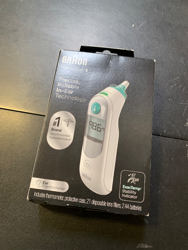 Photo 1 of Braun ThermoScan 5 Ear Thermometer, ExacTemp Stability Indicator, Professional Accuracy, Baby & Infant Friendly, Recommended by Pediatricians