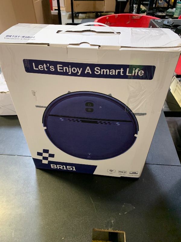 Photo 1 of Robot Vacuum and Mop Combo, 2-in-1 Mopping Robot Vacuum Cleaner with 2300Pa Suction, 2.87'' Slim Design, Wi-Fi/App/Voice Control, 3D Obstacle Avoidance&Self-Charging for Hard Floors, Carpets, Pet Hair