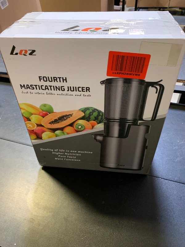 Photo 1 of Cold Press Juicer, Juicer Machines with 5.4" Wide Feed Chute for Juice Extractor, Professional Slow Masticating Juicer for Whole Vegetables & Fruits with High Juice Yield, Easy to Clean (Black)