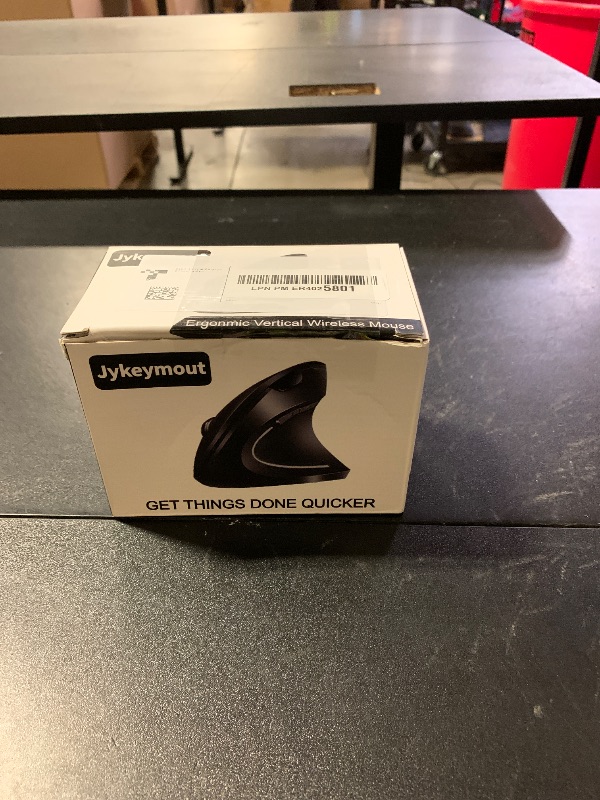 Photo 1 of JYKEYMOUT Bluetooth and 2.4G (2-in-1) Rechargeable Wireless Mouse, Ergonomic Vertical Design, 1000/1200/1600 DPI, 6 Silent Buttons, for Laptop, Computer, PC, MacBook, Chromebook-Black