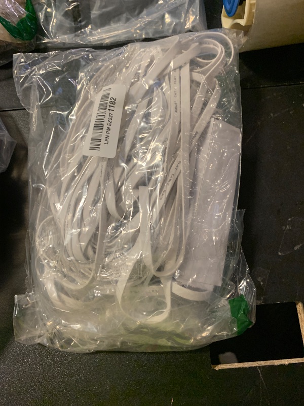 Photo 1 of Jadaol Cat 6 Ethernet Cable 100 ft, Outdoor & Indoor 10Gbps Support Cat8 Cat7 Network, Flat RJ45 Internet LAN Computer Patch Cable for Router, Modem, Switch, Gaming Consoles, Streaming Devices, White
