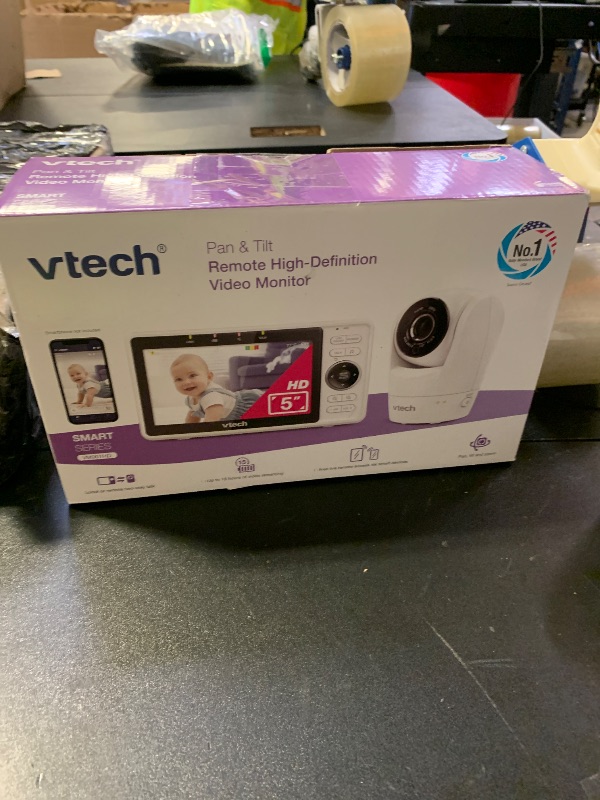 Photo 1 of VTech Upgraded Smart WiFi Baby Monitor, 1080p FHD Camera and 5" HD IPS Display, Free App with Motion Video, Sound/Motion Detection and Notifications, Fully Remote Pan-Tilt-Zoom: VM901