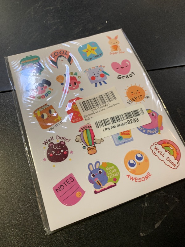 Photo 1 of OHOME Back to School Supplies | 480 PCS Vinyl Teacher Reward Motivational Stickers for Kids - Teacher Must Haves Supplies Stuff Essentials Games Toys Gifts for First Day of School Classroom Students