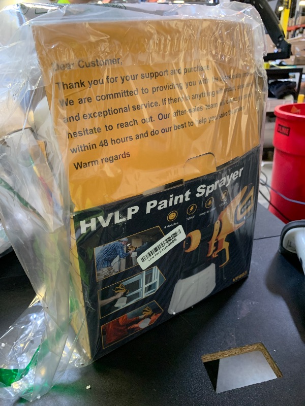Photo 1 of VONFORN Paint Sprayer, 700W HVLP Spray Gun with Cleaning & Blowing Joints, 4 Nozzles and 3 Patterns, Easy to Clean, for Furniture, Cabinets, Fence, Walls, Door, Garden Chairs etc. VF803