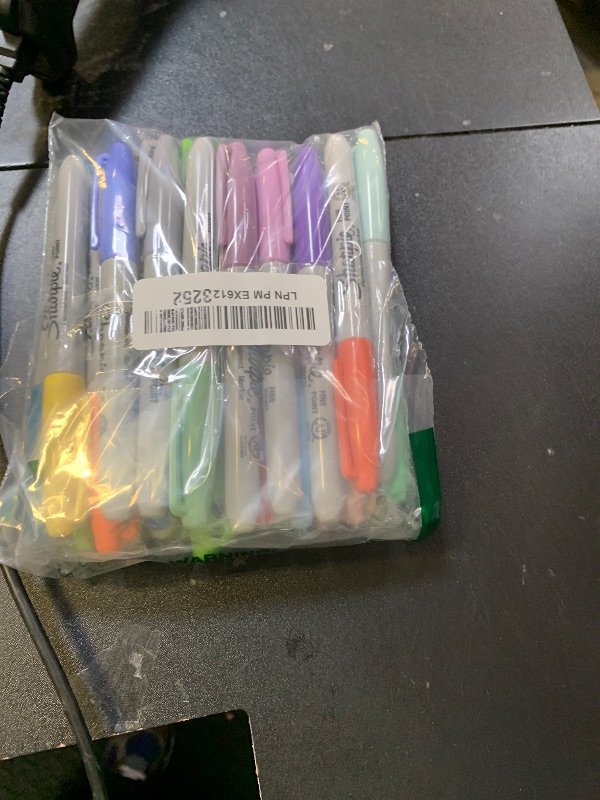 Photo 1 of Sharpie Permanent Markers Fine Point Featuring Mystic Gem Color Markers Assorted 24 Count