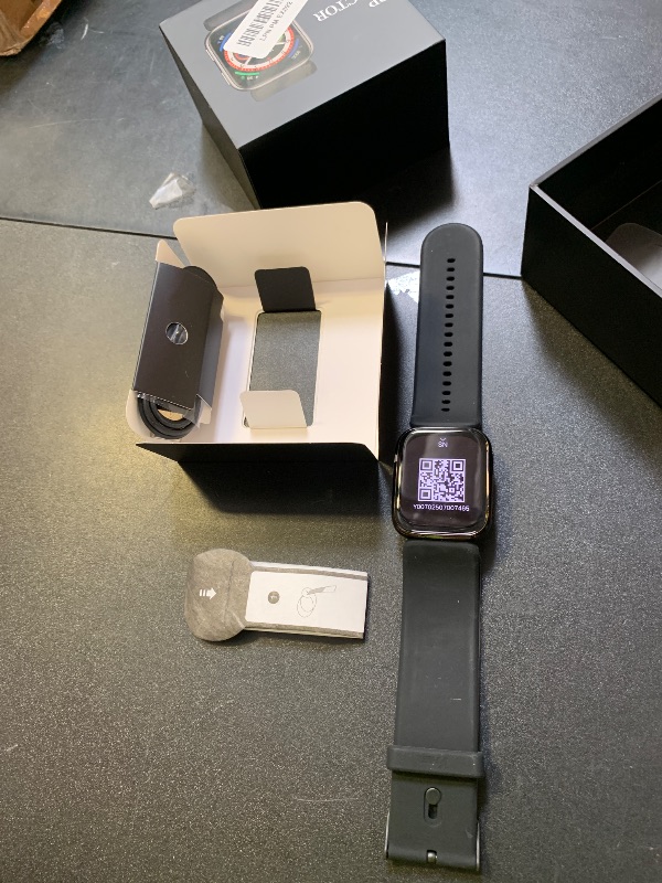 Photo 1 of Smart Watch, 1.95" Blood Pressure Smart Watch with Air Pump Cuff, Blood Pressure Monitor Watch with Sleep Heart Rate Monitor, Pedometer, Blood Pressure Watch Supports Data Sharing, Reminder Monitoring