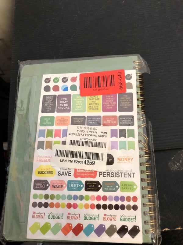 Photo 1 of Planner 2025-2026, Weekly and Monthly Calendar Academic Planner (July 2025 - June 2026), Hardcover Teacher School Student Agenda with Tabs, Ideal for School Office Supplies, A5 (6.3" x 8.5") - Green