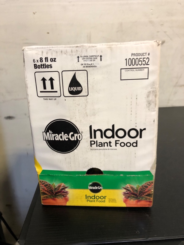 Photo 1 of Miracle-Gro Indoor Plant Food, Plant Fertilizer, 8 oz. (6-Pack)