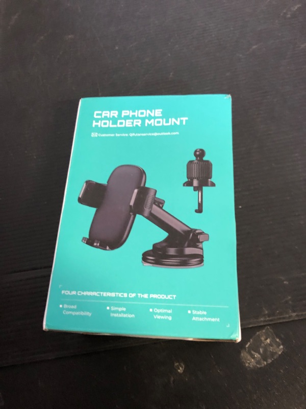 Photo 1 of Qifutan Car Phone Holder Mount Phone Mount for Car Windshield Dashboard Air Vent Universal Hands Free Automobile Cell Phone Holder Fit for iPhone Smartphone Camera Mounts