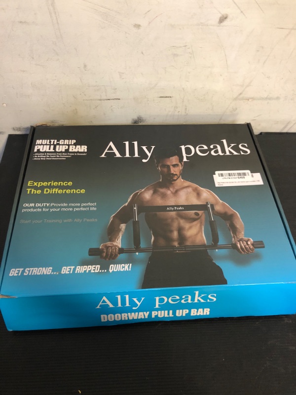 Photo 1 of Ally Peaks Pull Up Bar for Doorway | Thickened Steel Max Limit 440 lbs Upper Body Fitness Workout Bar| Multi-Grip Strength for Doorway | Indoor Chin-Up Bar Fitness Trainer for Home Gym Portable |180