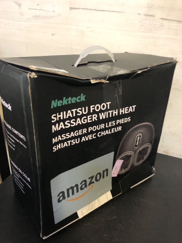Photo 1 of Nekteck Shiatsu Foot Massager with Heat, FSA Eligible Deep Kneading Therapy Air Compression, HSA Feet Massage Improve Blood Circulation Foot Wellness Soothing Pain Relief, Relax for Home Office Use