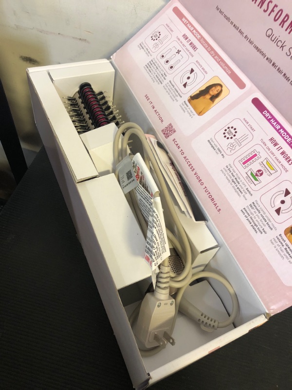 Photo 1 of Shark HT202 SmoothStyle Heated Comb + Blow Dryer Brush, Dual Mode, for All Hair Types, Silk