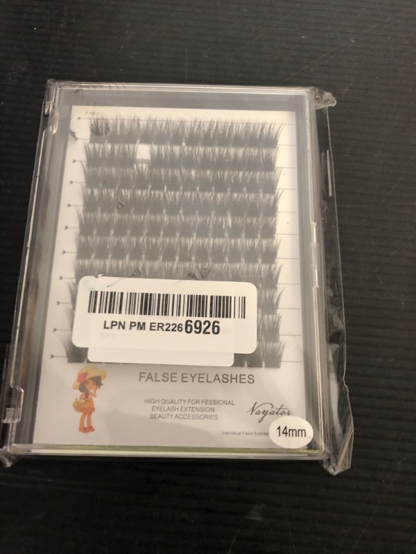 Photo 1 of ?VAYATOR Wide Cluster D Curl Professional Makeup Individual Cluster Eyelashes Grafting Fake False Eyelashes Eyelash Extension Individual Eyelash (14mm)