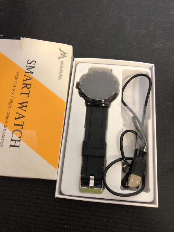 Photo 1 of Smart Watches for Men Women, 1.43" AMOLED Fitness Tracker, Make/Answer Calls Digital Waterproof Smartwatch, 150+ Sports Mode, Heart Rate/SpO2/Sleep Monitor, Android & iOS Compatible, 2 Bands