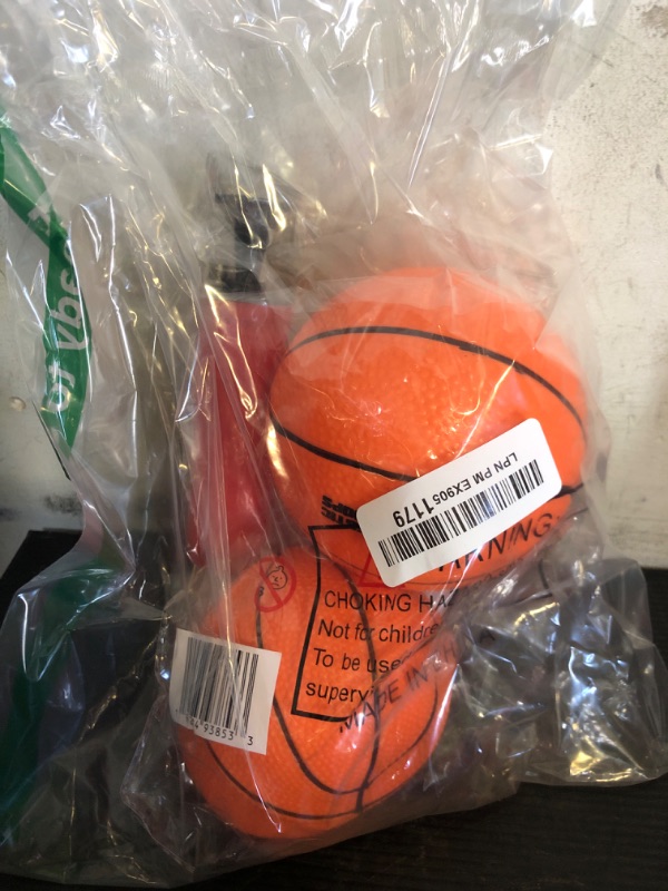 Photo 1 of Majestic Hoops Mini Basketballs - 2Pack of 5” Mini Basketballs with Pump - Replacement Balls for Over-The-Door Hoops - Ideal for Indoor Play for Toddlers, Teens, Adults