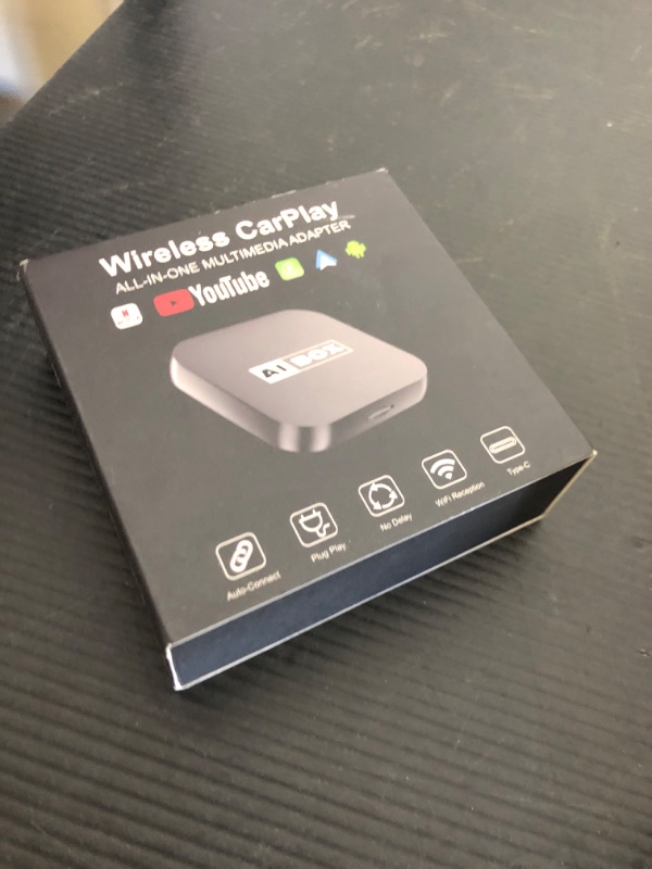 Photo 1 of Wireless Carplay Adapter, 2025 Ai Box Carplay Adapter & Android Auto with Netflix YouTube Supports TF Card Dongle Plug and Play Easy Setup Carplay YouTube Box for iOS 10+ for After 2015 Car