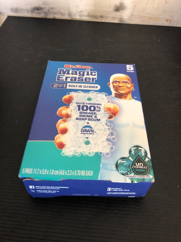 Photo 1 of Mr. Clean Magic Eraser Foaming Sponge, All Purpose Cleaner, Dawn Cleaning Power, Ultra Foamy, 5ct