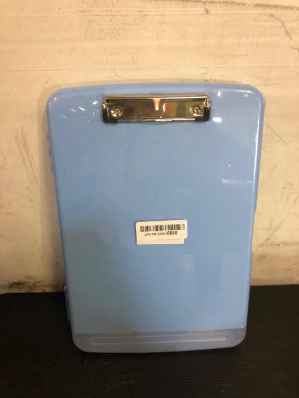 Photo 1 of Rimilak Plastic Clipboard with Storage, 8.5 x 11 High Capacity Folio Nursing Case with Pen Holder, Size 14.2 x 9.6 x 1.2? Folder Side-Opening for Classroom, Teacher, Student, Smooth Writing, Blue