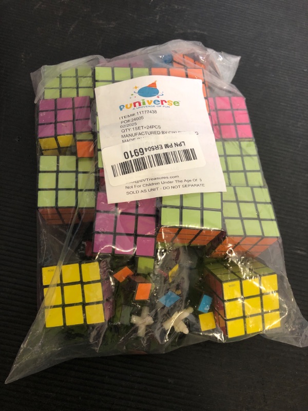 Photo 1 of Bulk 24 Pack Speed Magic Puzzle Cubes