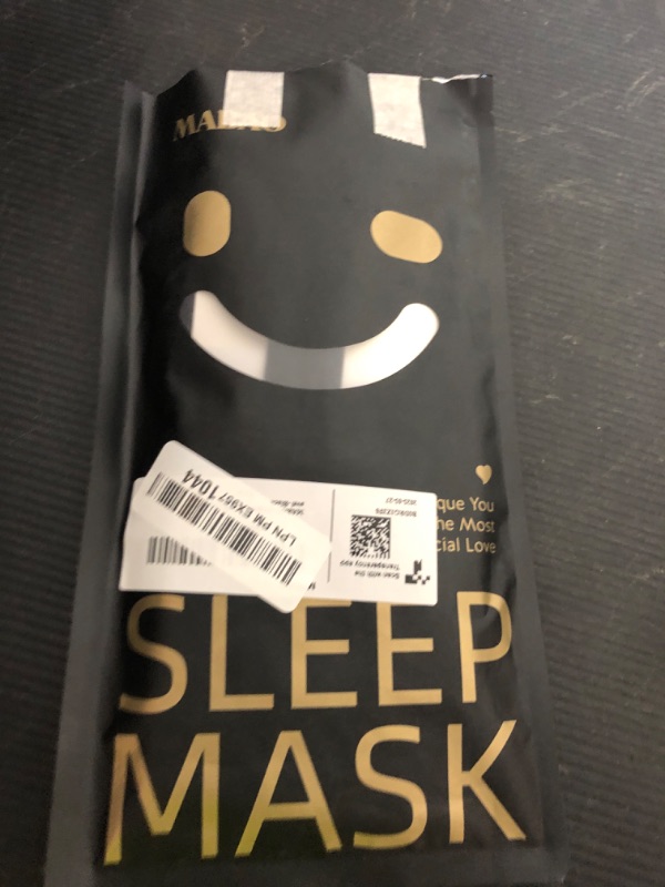 Photo 1 of MABAO Weighted Eye Mask for Sleeping, Blackout 3D Contoured Sleep Mask with Adjustable Strap for Women Men, Memory Foam, Gentle Pressure Relief Comfort Eye Cover Blindfold for Insomnia & Travel -Black