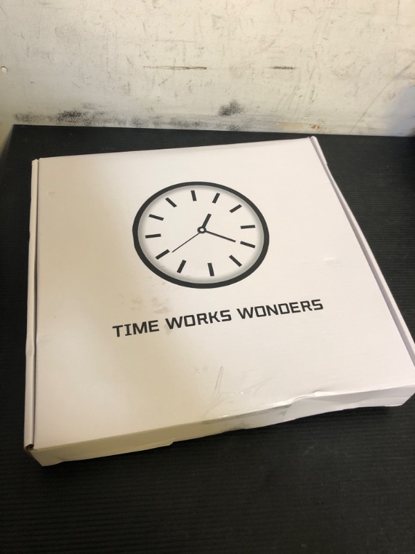 Photo 1 of Learning Clock for Kids, Glow in The Dark Wall Clock for Bedroom, 12 Inch Silent Night Light Kids Wall Clock, Colorful Illuminated Telling Time Teaching Clock,Kids Room Decor (Illuminated Ice Blue)