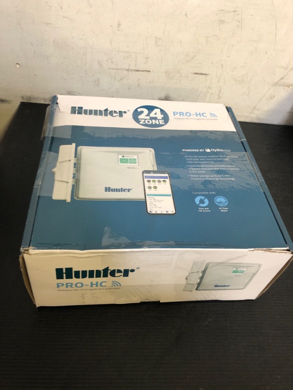 Photo 1 of Hunter Hydrawise Pro-HC 24-Station WiFi Smart Sprinkler Controller, Outdoor Irrigation Timer, Weather-Based Watering System, Flow Sensor Ready