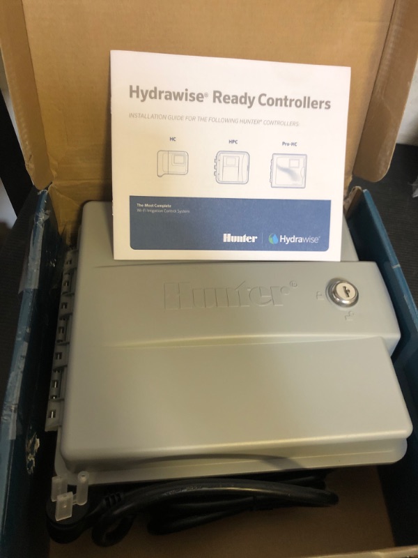 Photo 1 of Hunter Hydrawise Pro-HC 24-Station WiFi Smart Sprinkler Controller, Outdoor Irrigation Timer, Weather-Based Watering System, Flow Sensor Ready