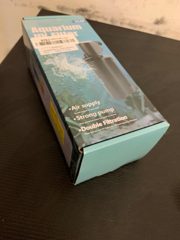 Photo 1 of COOSPIDER Aquarium Filter U-Very Suitable for 10-45 Gallon Tank, 158GPH Small Fish Tank Filters for Green Control, Powerful Internal Submersible Pump for Turtle Tank, Air Supply & Oxygen EnhancementLPNPMEQ0617828
