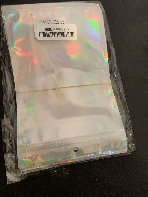 Photo 1 of Trunple Smell Proof Bags & Resealable Foil Pouch Mylar Sample Bag Great for Party Favor Food Storage (Holographic Color) (6x9 inch)