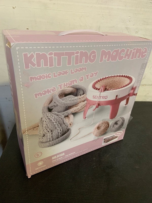 Photo 1 of SENTRO Knitting Machine 40 Needles, Smart Knitting Loom Machine, Crochet Machine with Double Mode, DIY Weaving Round Loom,Perfect Knit Gift for Beginners, Knitting Enthusiasts