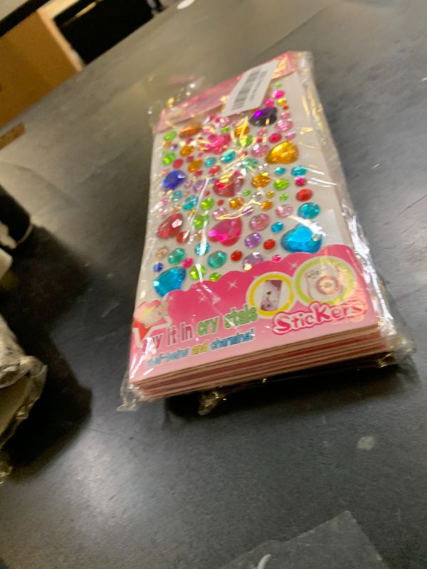Photo 1 of ROADPLUM 4100Pcs Gem Stickers for Crafts, 10 Sheets Self-Adhesive Gemstones Pearl Jewels for Kids, Stick-on Gems Pearls for Hair, Bling Rhinestone for Decoration